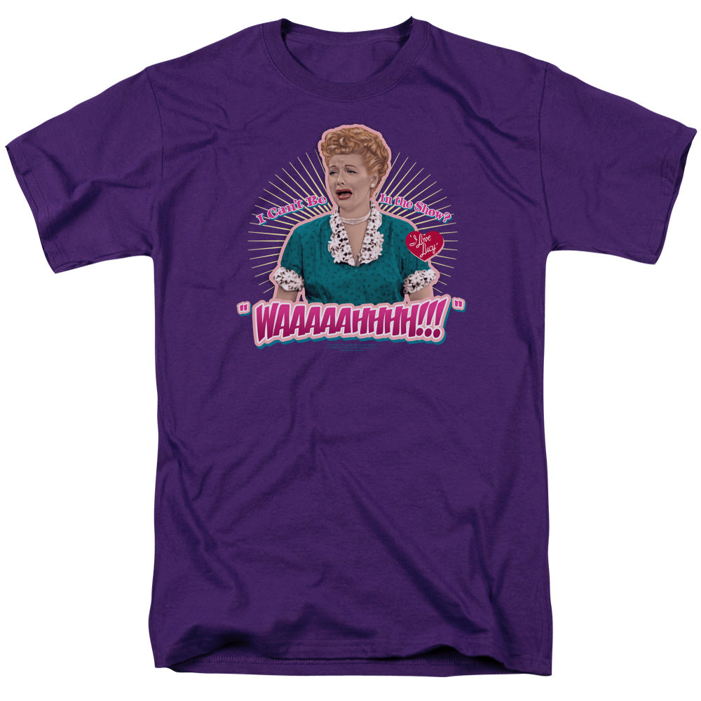 I Love Lucy - Waaaaahhhh!!! - Short Sleeve Adult 18/1 - Purple T-shirt