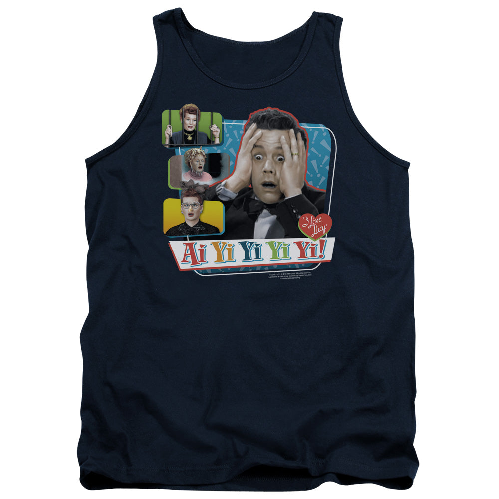 I Love Lucy - Ai Yi Yi Yi Yi - Adult Tank - Navy