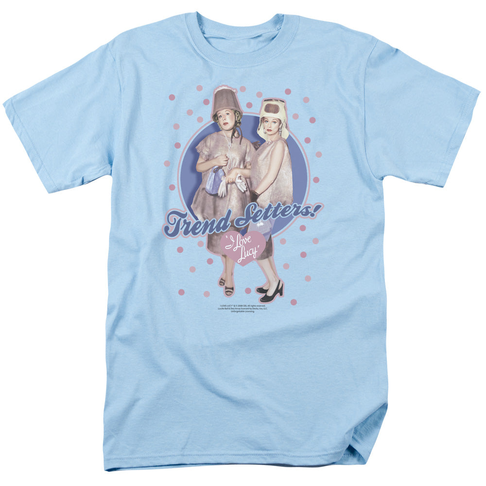 I Love Lucy - Trend Setters - Short Sleeve Adult 18/1 - Light Blue T-shirt