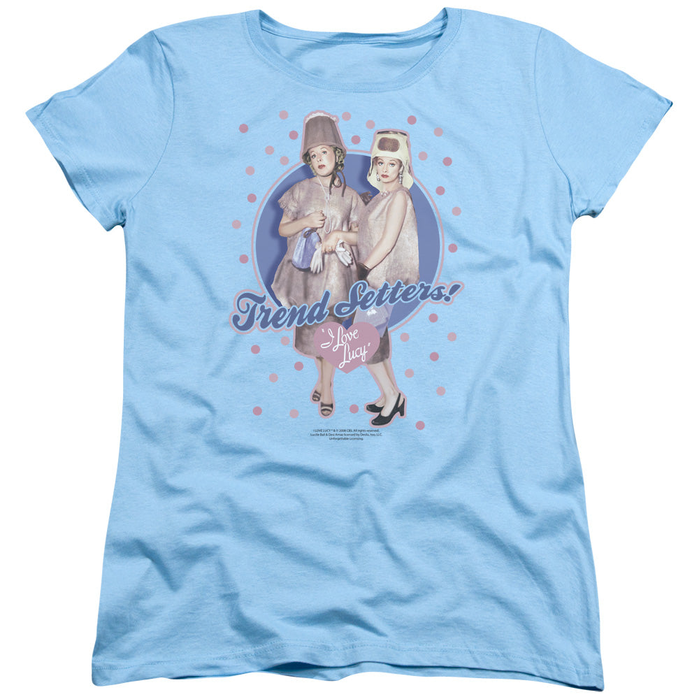 I Love Lucy - Trend Setters - Short Sleeve Womens Tee - Light Blue T-shirt