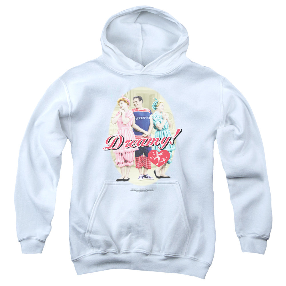 I Love Lucy - Dreamy! - Youth Pull-over Hoodie - White