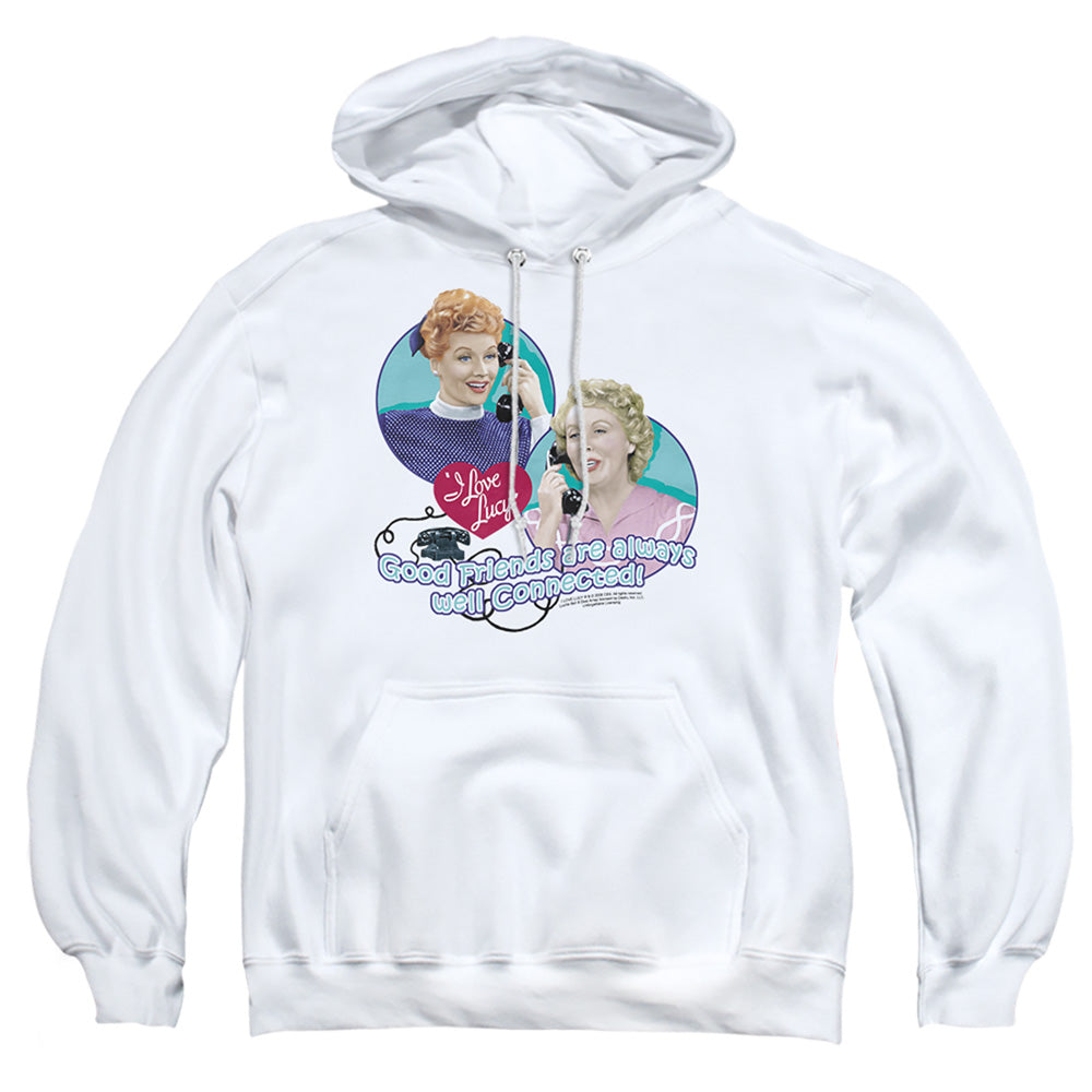 Lucy - Always Connected - Adult Pull-over Hoodie - White