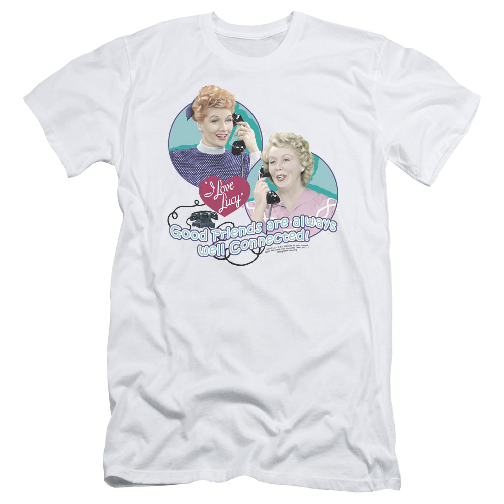I Love Lucy - Always Connected - Short Sleeve Adult 30/1 - White T-shirt