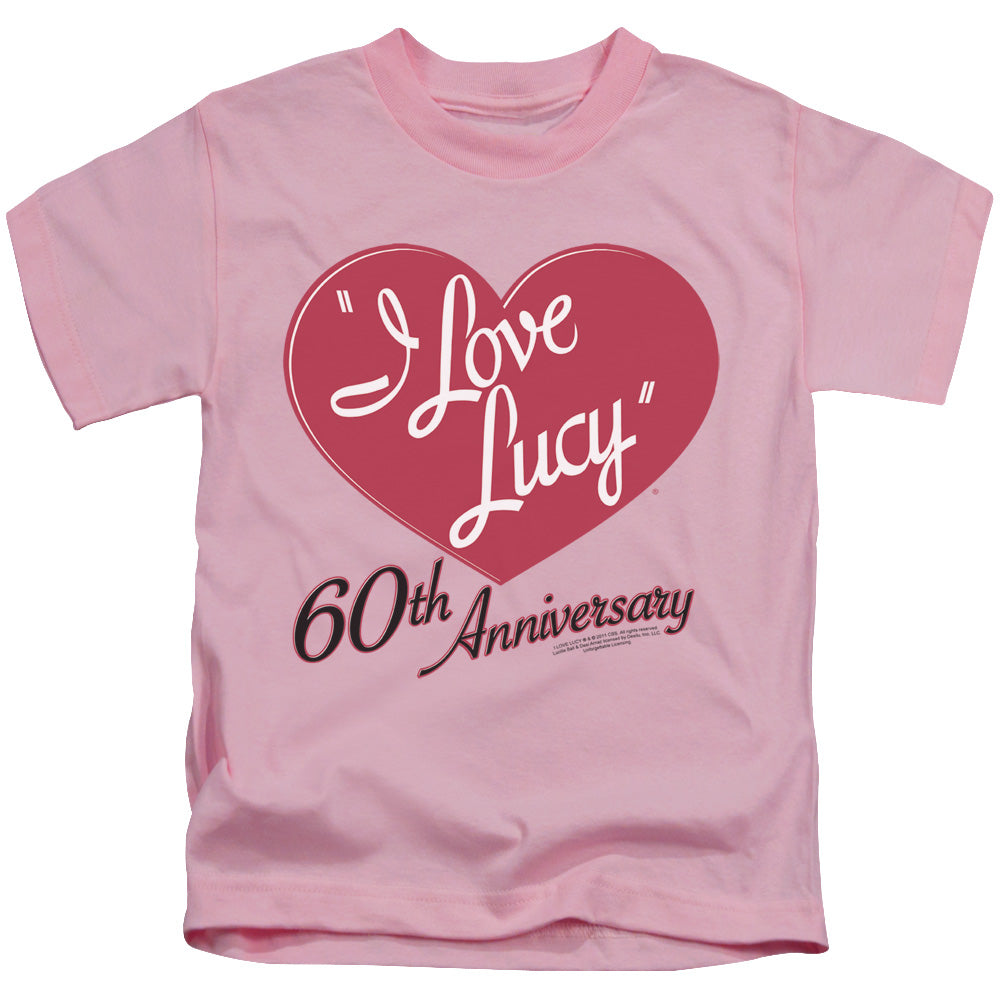 I Love Lucy - 60th Anniversary - Short Sleeve Juvenile 18/1 - Pink T-shirt