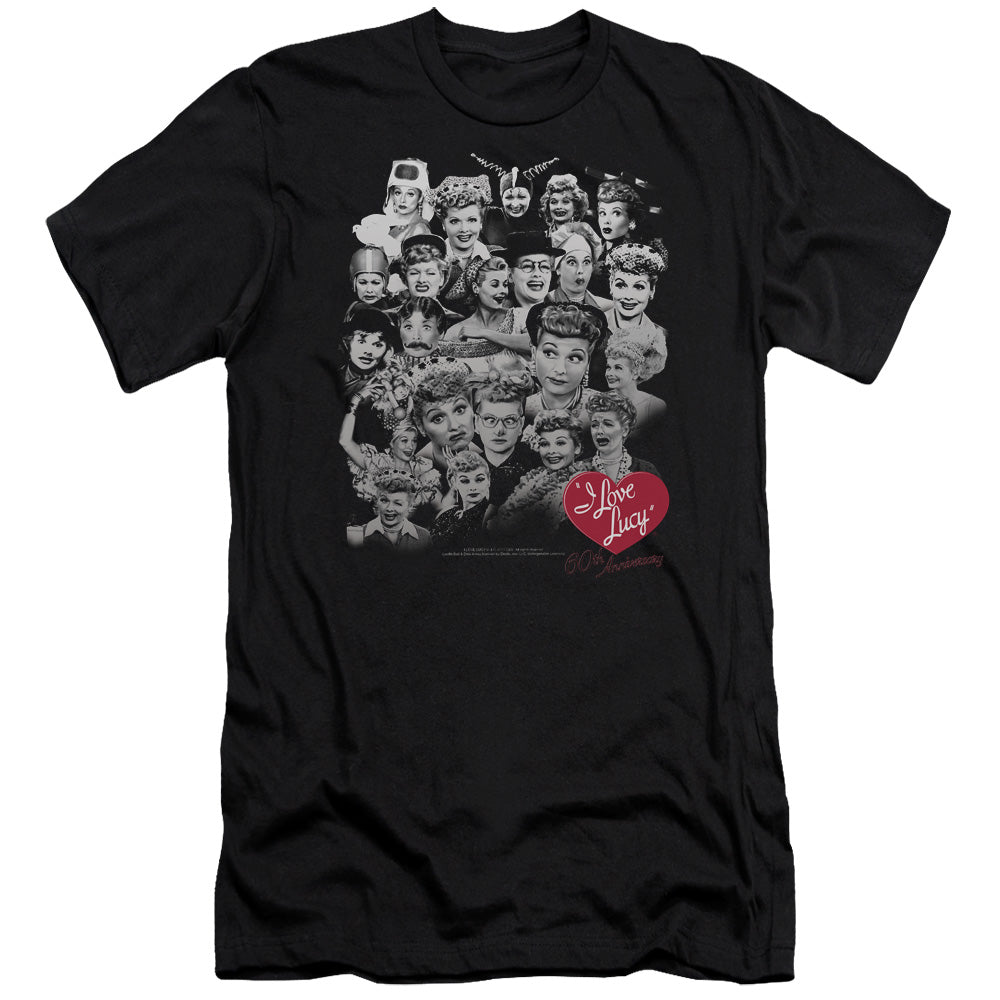 I Love Lucy - 60 Years Of Fun - Short Sleeve Adult 30/1 - Black T-shirt