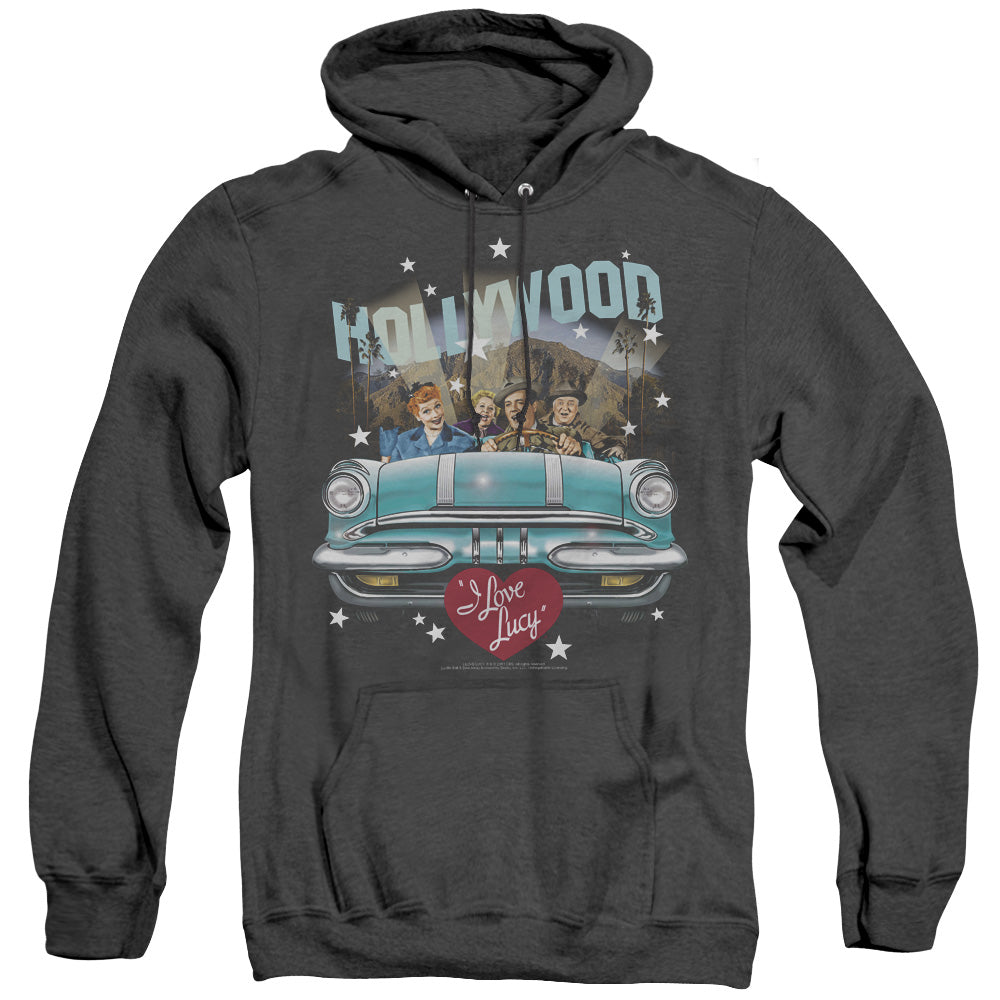 I Love Lucy - Hollywood Road Trip - Adult Heather Hoodie - Black