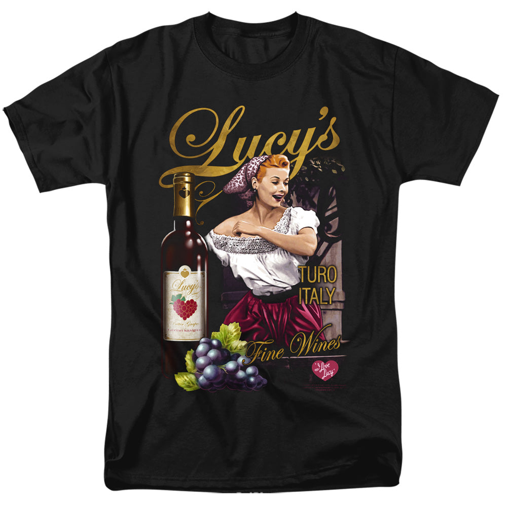 I Love Lucy - Bitter Grapes - Short Sleeve Adult 18/1 - Black T-shirt