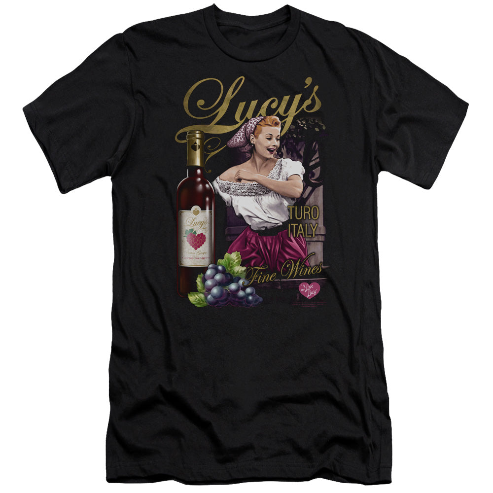I Love Lucy - Bitter Grapes-premuim Canvas Adult Slim Fit 30/1 - Black