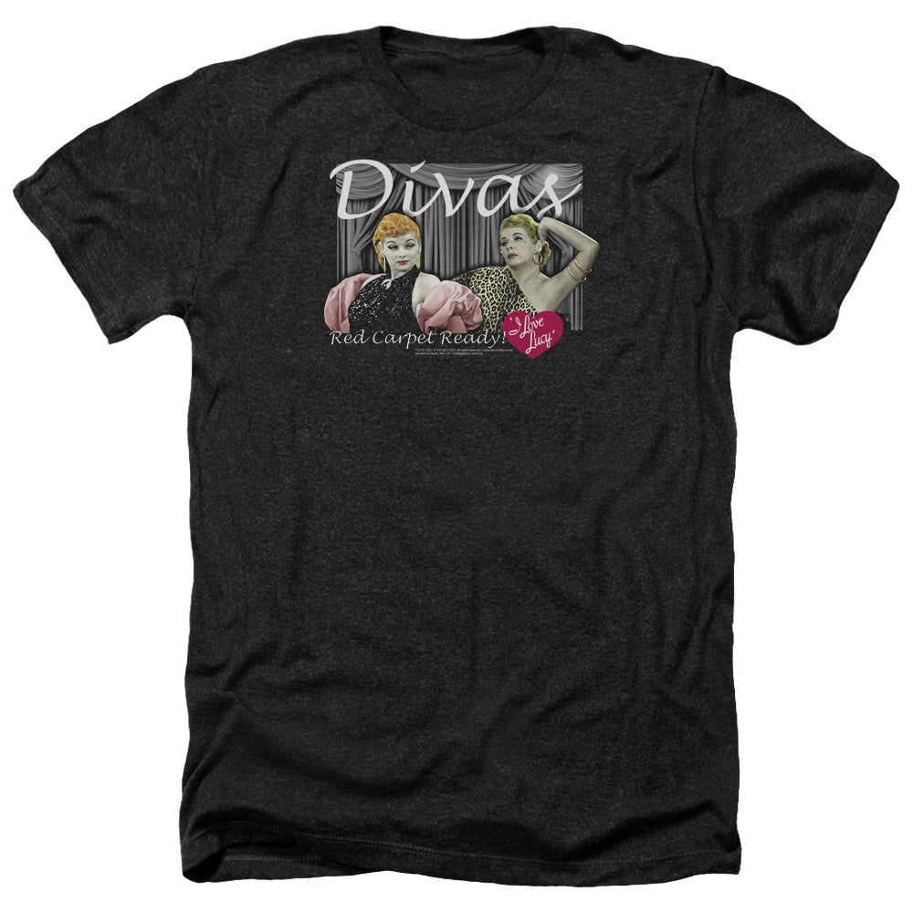 I Love Lucy - Divas - Adult Heather-black