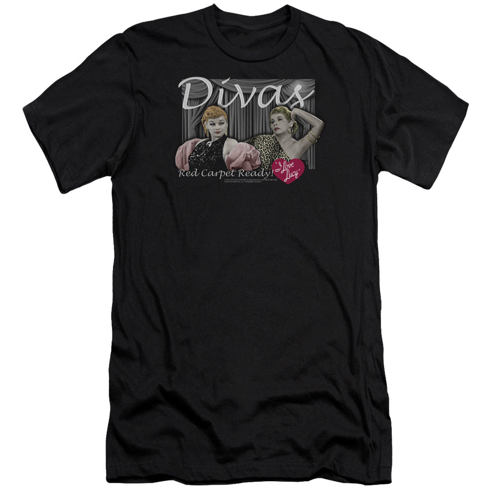 I Love Lucy - Divas-premuim Canvas Adult Slim Fit 30/1 - Black