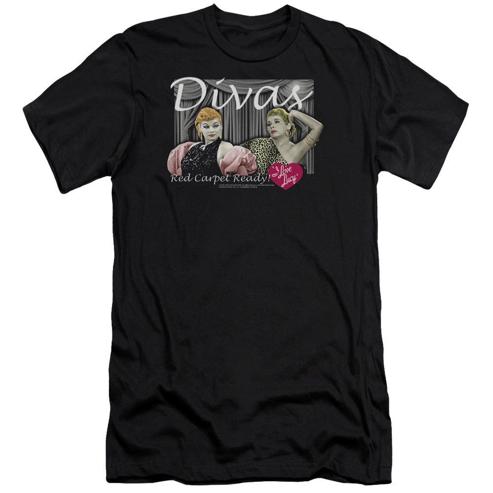 I LOVE LUCY DIVAS - S/S ADULT 30/1 - BLACK T-Shirt