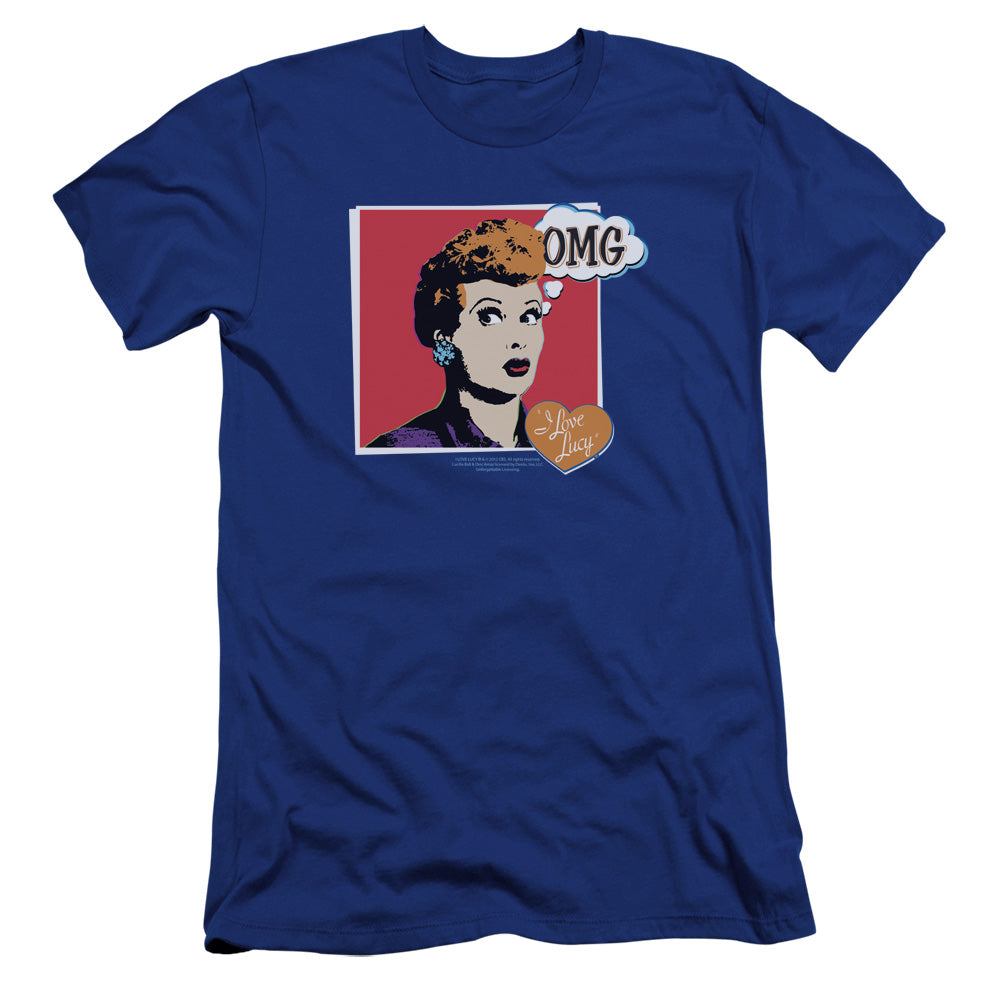 I Love Lucy - I Love Worhol Omg-premuim Canvas Adult Slim Fit 30/1 - Royal Blue