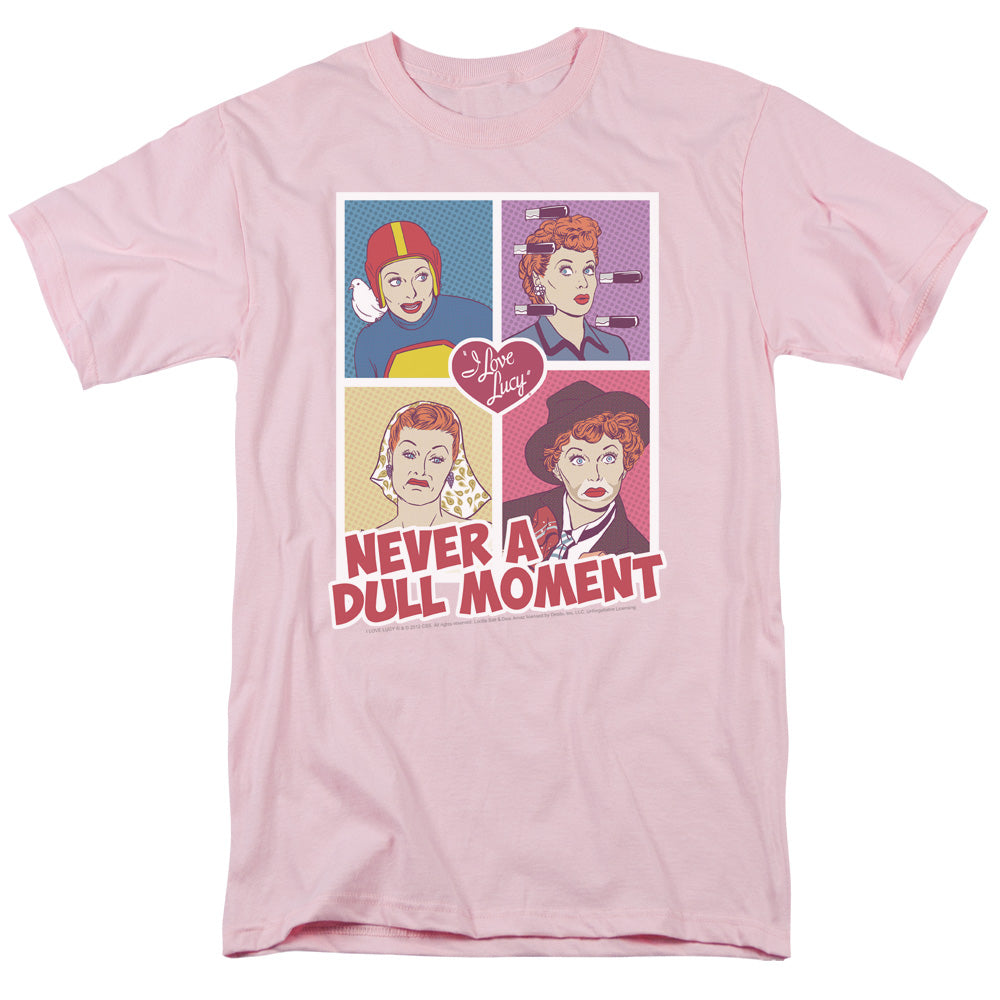 I Love Lucy - Panels - Short Sleeve Adult 18/1 - Pink T-shirt