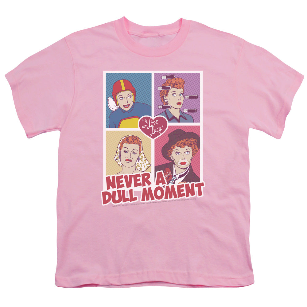 I Love Lucy - Panels - Short Sleeve Youth 18/1 - Pink T-shirt