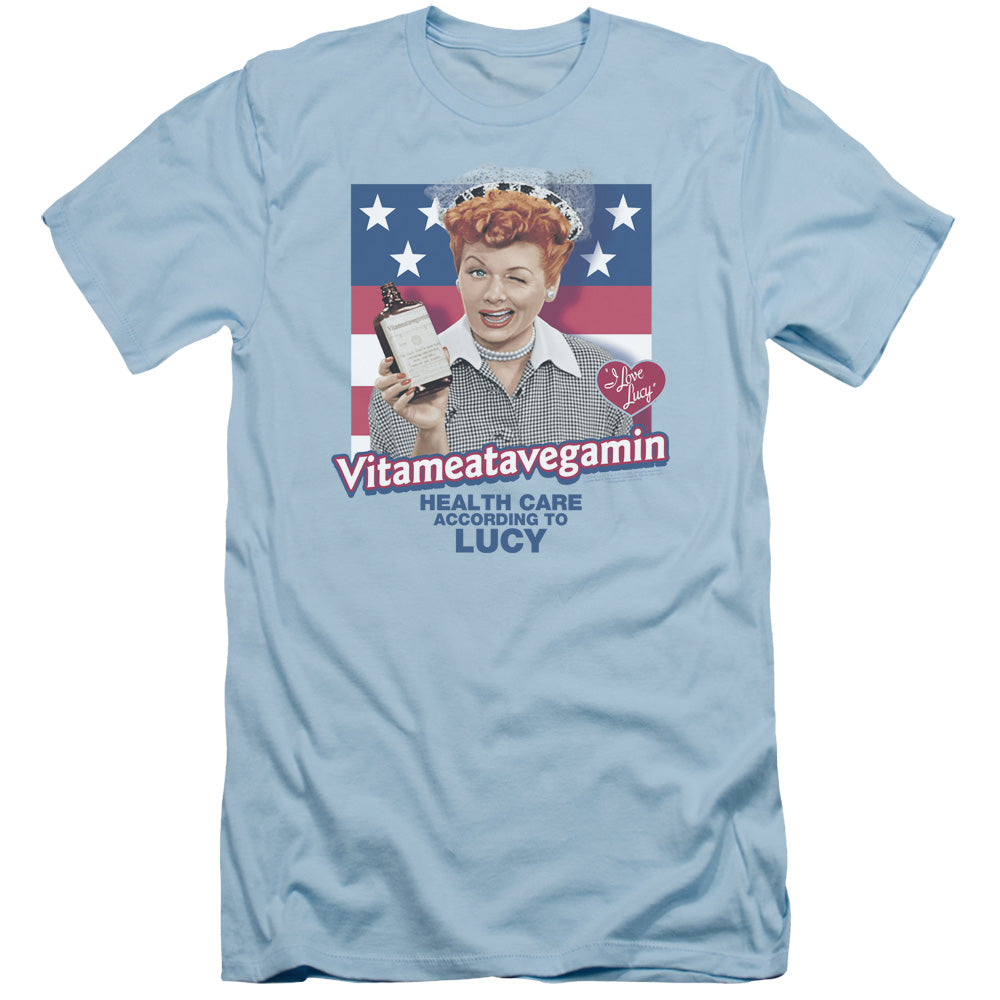 I Love Lucy - Health Care - Short Sleeve Adult 30/1 - Light Blue T-shirt