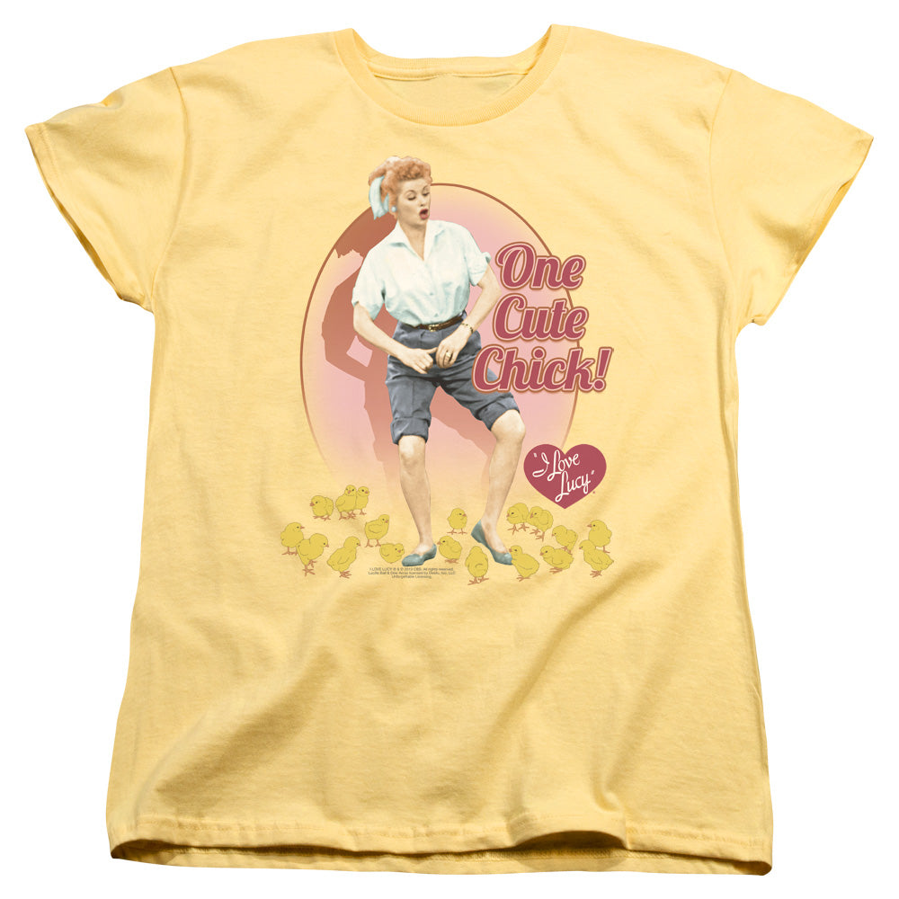 I Love Lucy - Cute Chick - Short Sleeve Womens Tee - Banana T-shirt