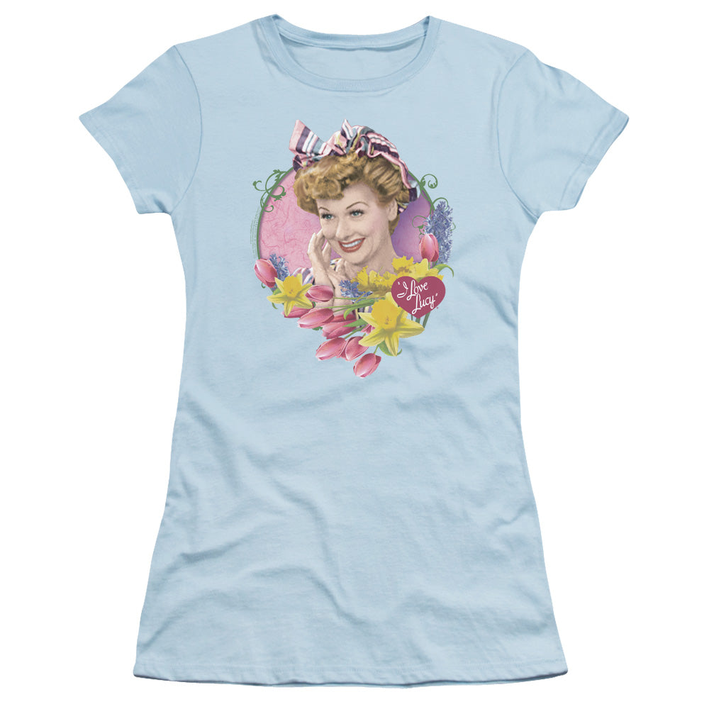 I LOVE LUCY SPRINGTIME - S/S JUNIOR SHEER - LIGHT BLUE T-Shirt