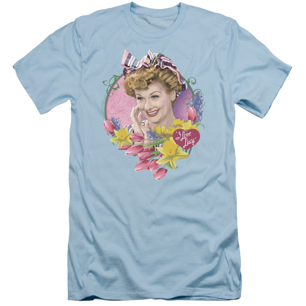 I Love Lucy - Springtime - Short Sleeve Adult 30/1 - Light Blue T-shirt