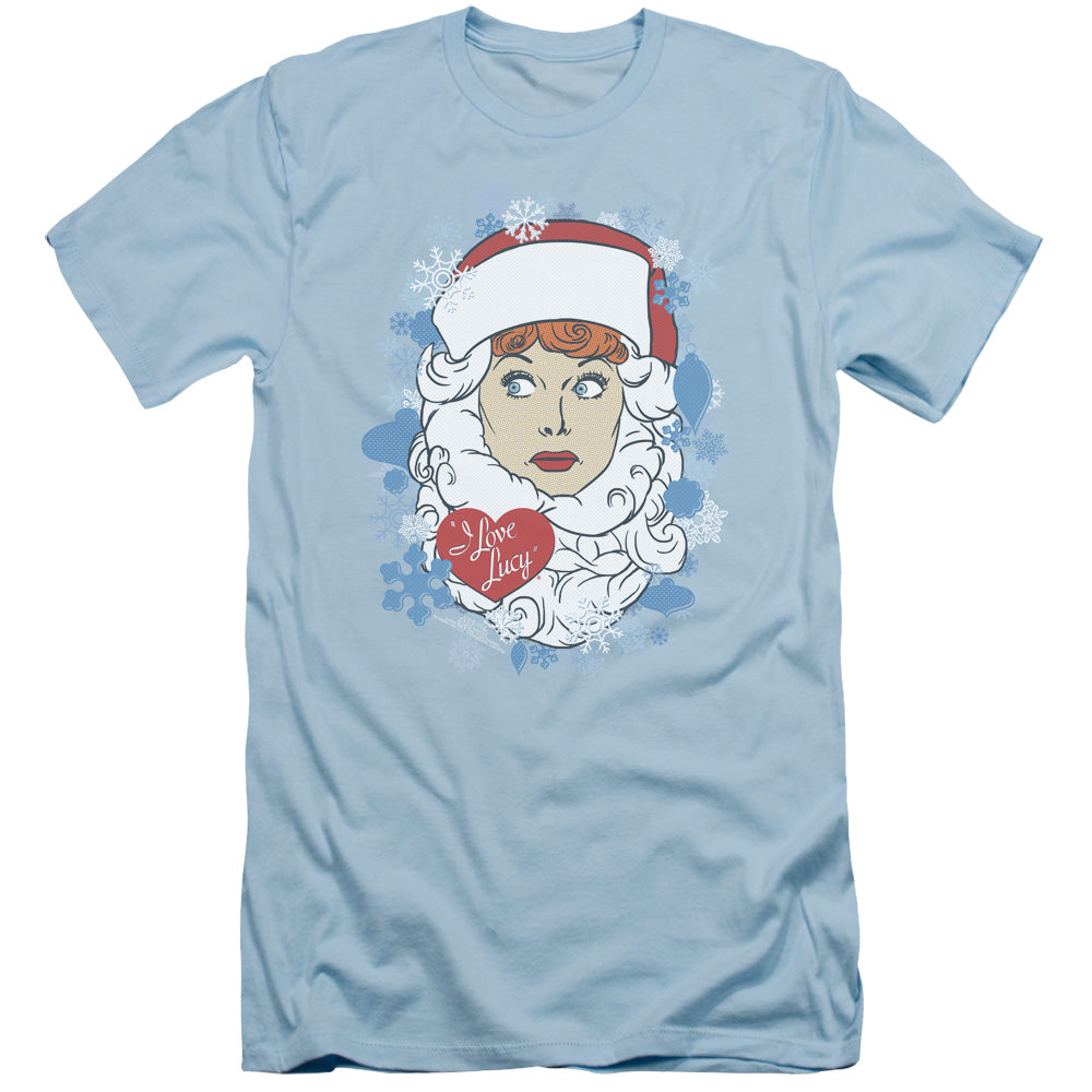I Love Lucy - Beard Flakes - Short Sleeve Adult 30/1 - Light Blue T-shirt