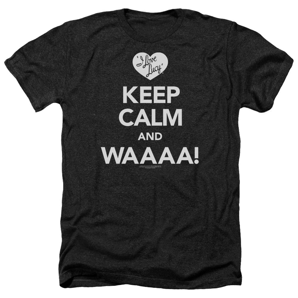 I Love Lucy - Keep Calm Waaa - Adult Heather-black