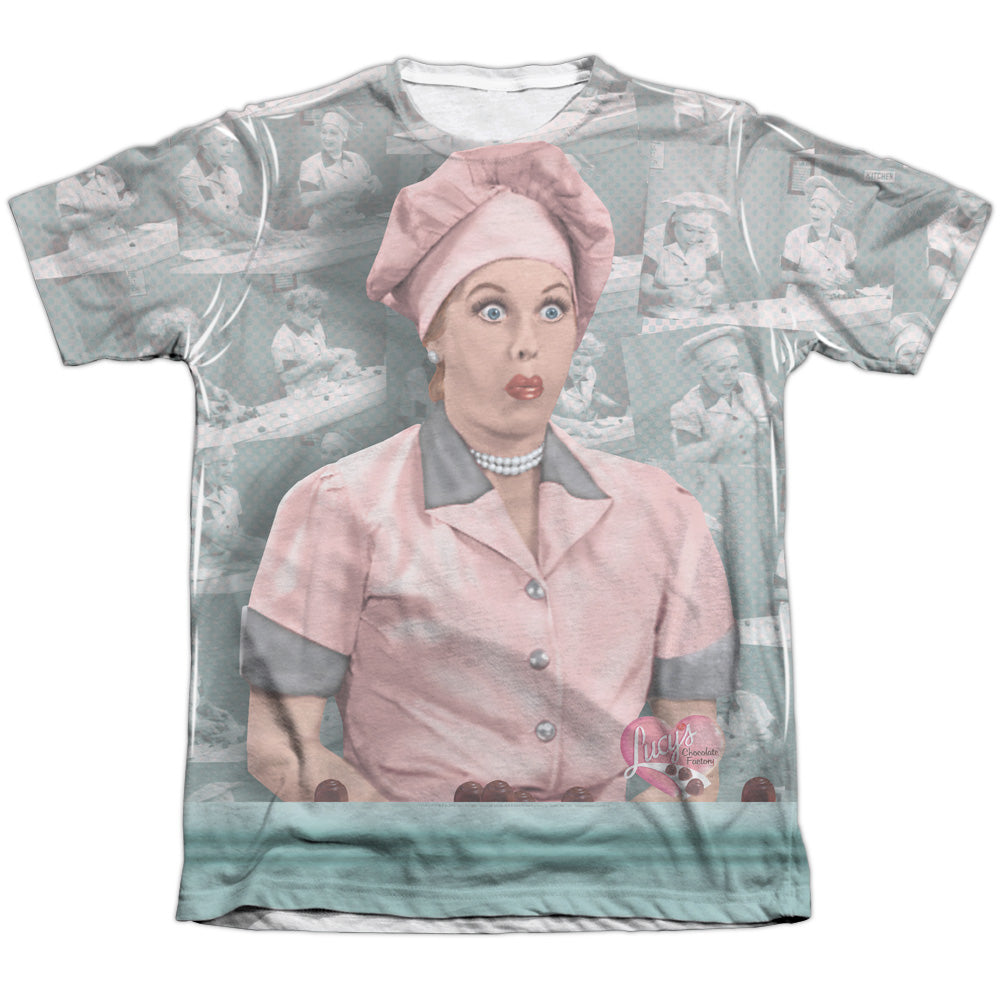 I Love Lucy - Chocolate Belt - Adult Poly/cotton Short Sleeve Tee - White T-shirt