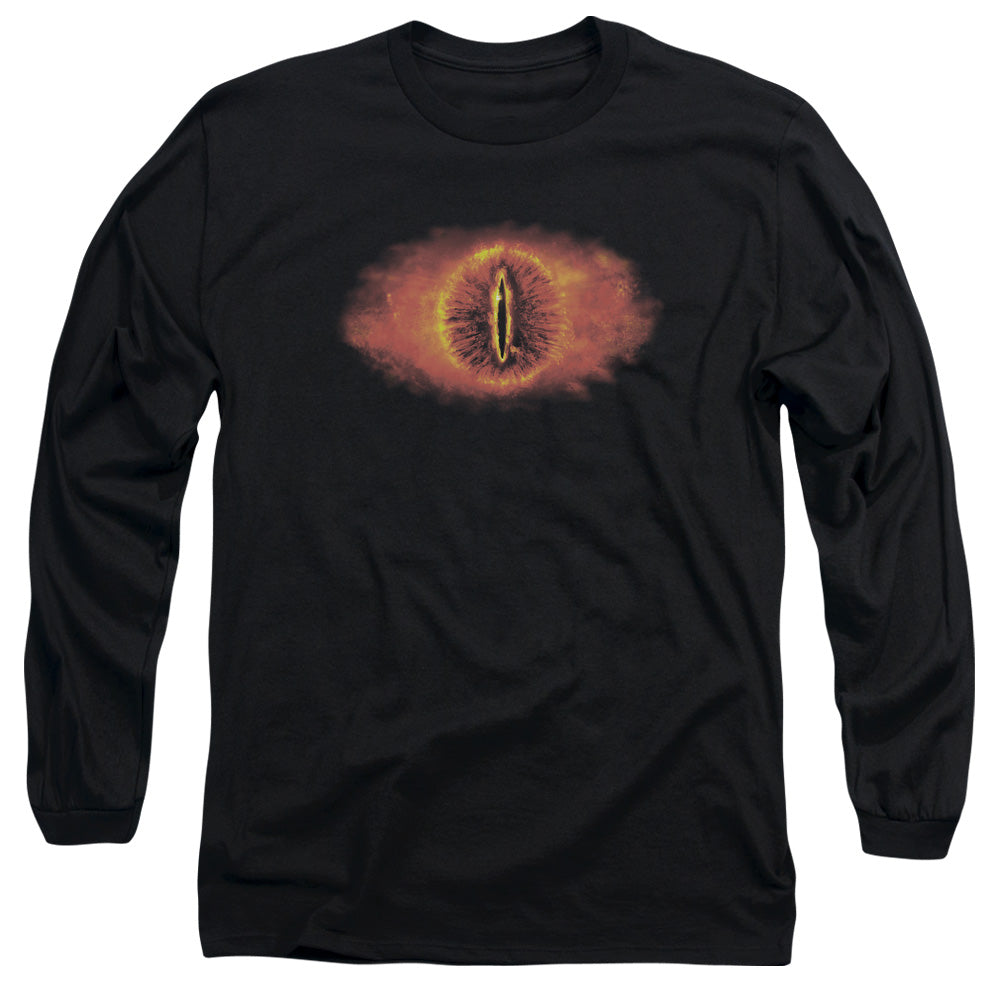Lor - Eye Of Sauron - Long Sleeve Adult 18/1 - Black T-shirt