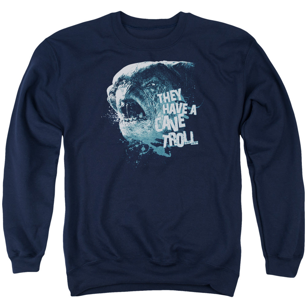 Lor - Cave Troll - Adult Crewneck Sweatshirt - Navy