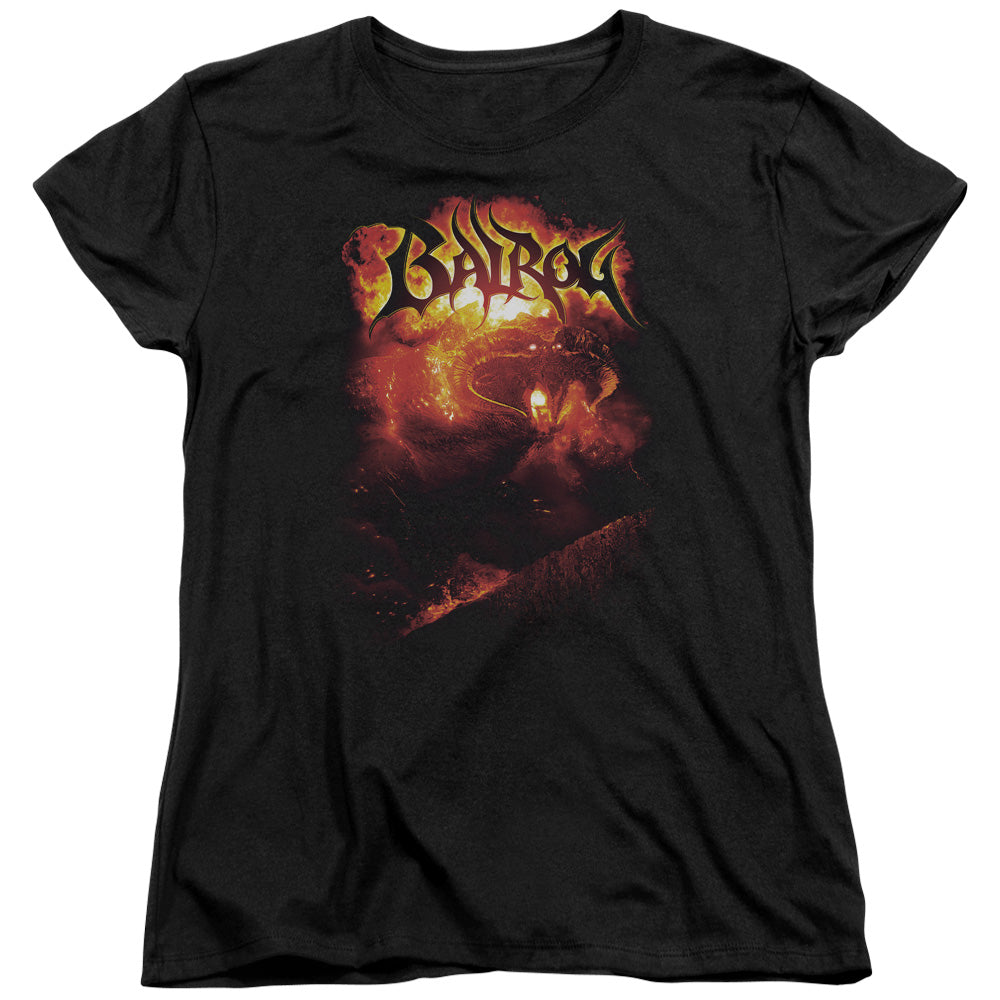 Lor - Balrog - Short Sleeve Womens Tee - Black T-shirt