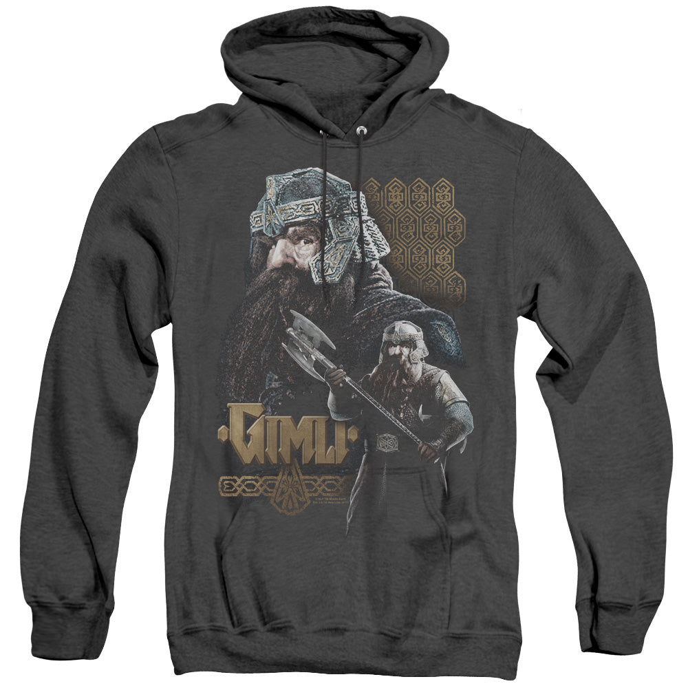 Lor - Gimli - Adult Heather Hoodie - Black