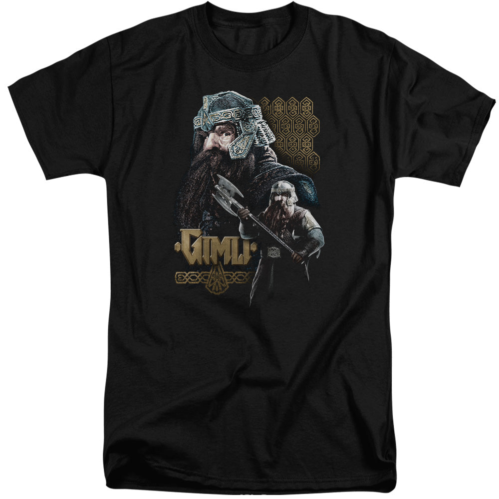 Lor - Gimli - Short Sleeve Adult Tall - Black T-shirt
