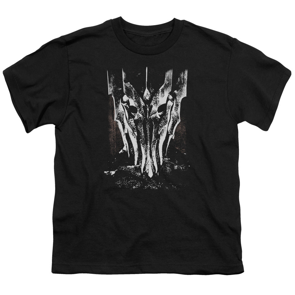 Lor - Big Sauron Head - Short Sleeve Youth 18/1 - Black T-shirt