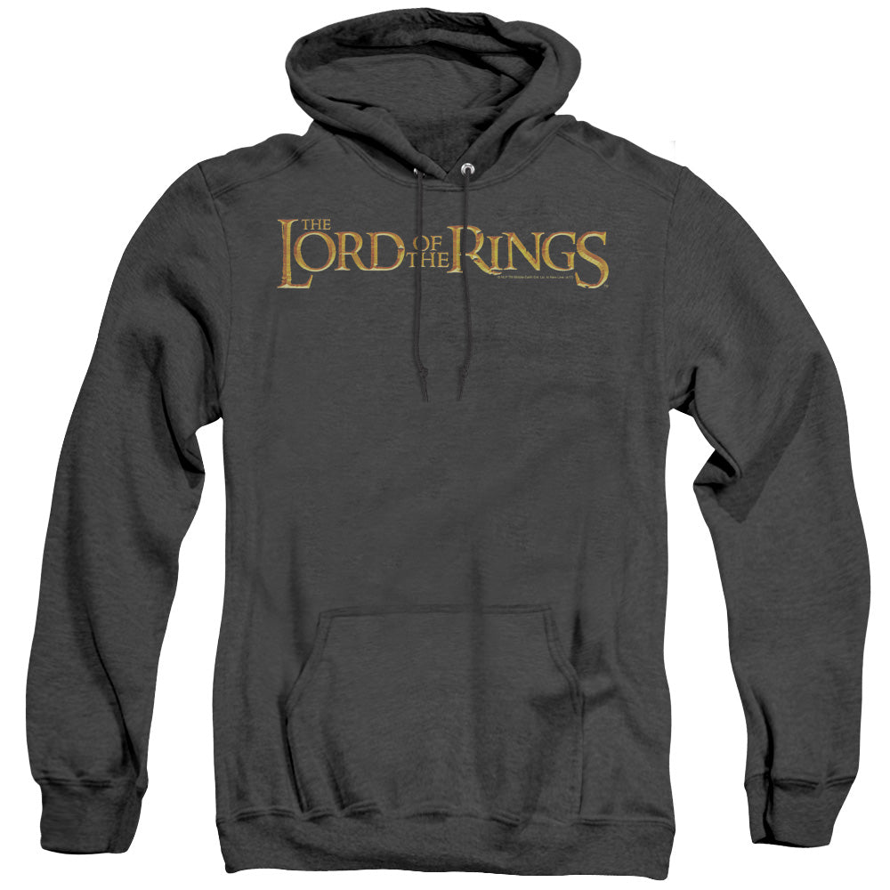 Lor - Lotr Logo - Adult Heather Hoodie - Black