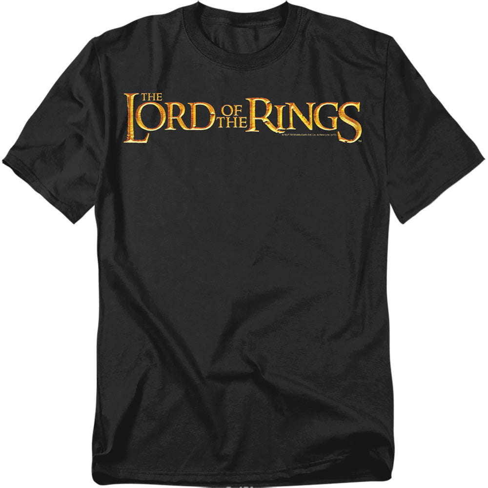 Lor - Lotr Logo - Short Sleeve Adult 18/1 - Black T-shirt