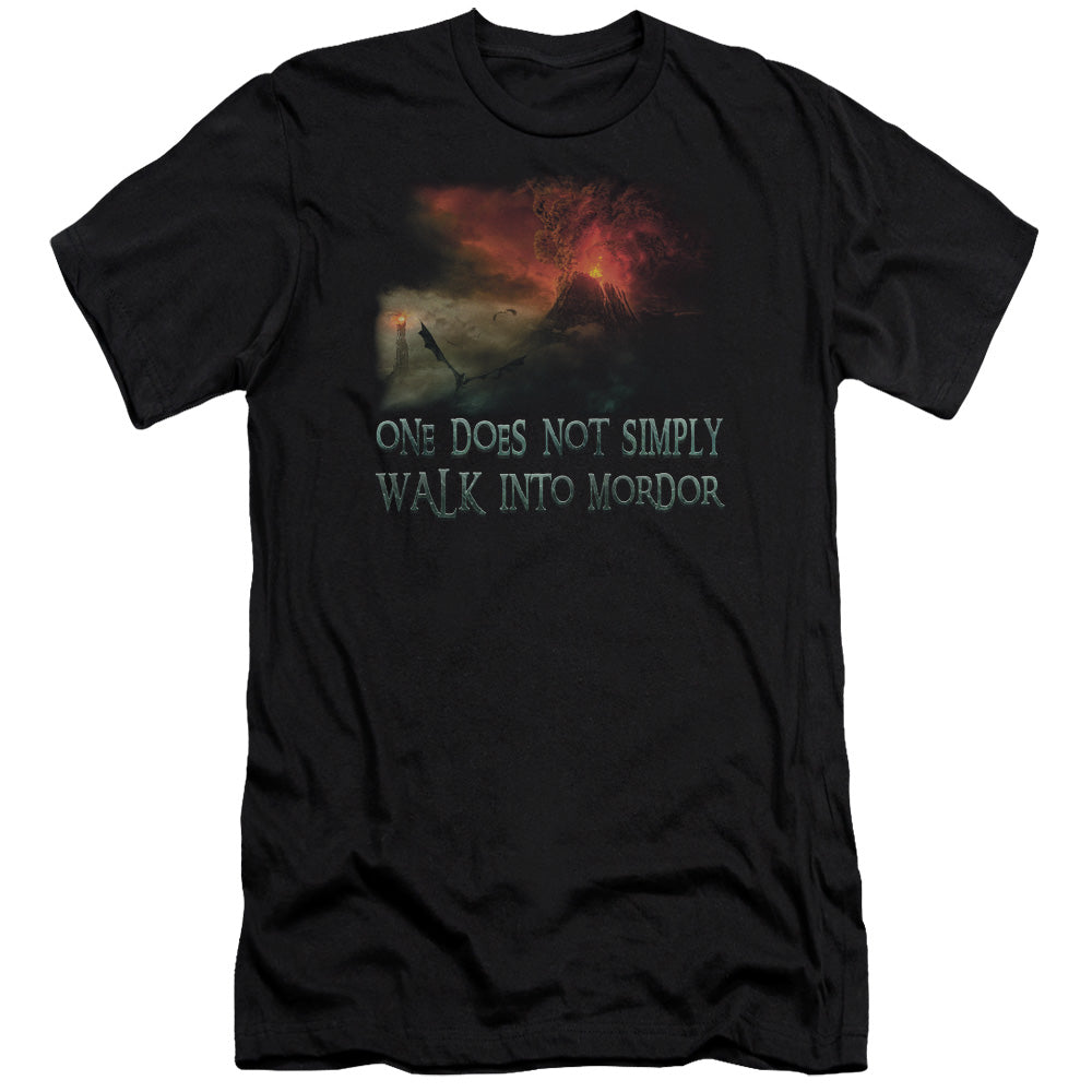 Lor - Walk In Mordor - Short Sleeve Adult 30/1 - Black T-shirt