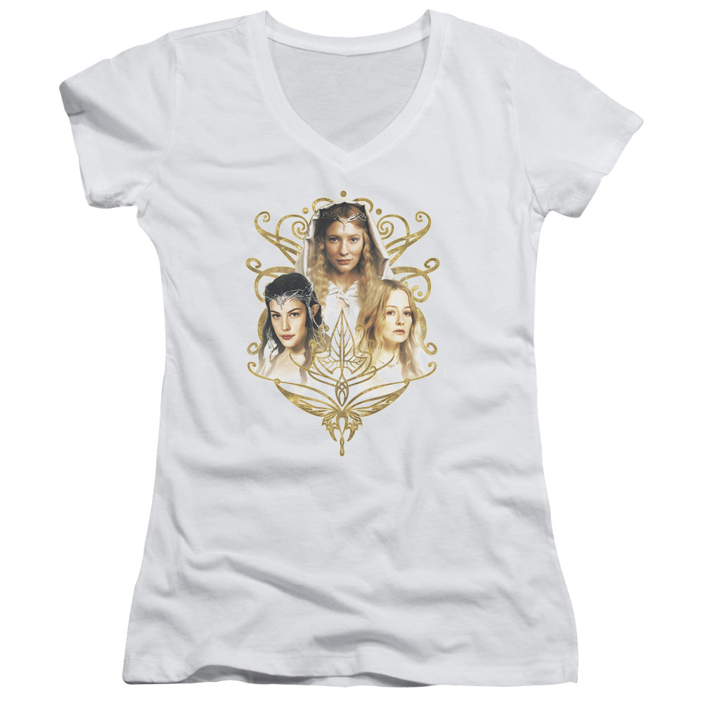 Lor - Women Of Middle Earth - Junior V-neck - White