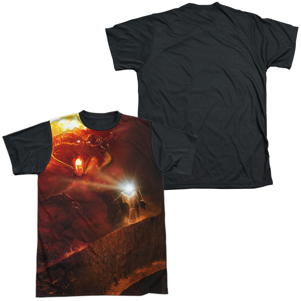 Lor - No Passing - Short Sleeve Adult White Front Black Back - White T-shirt