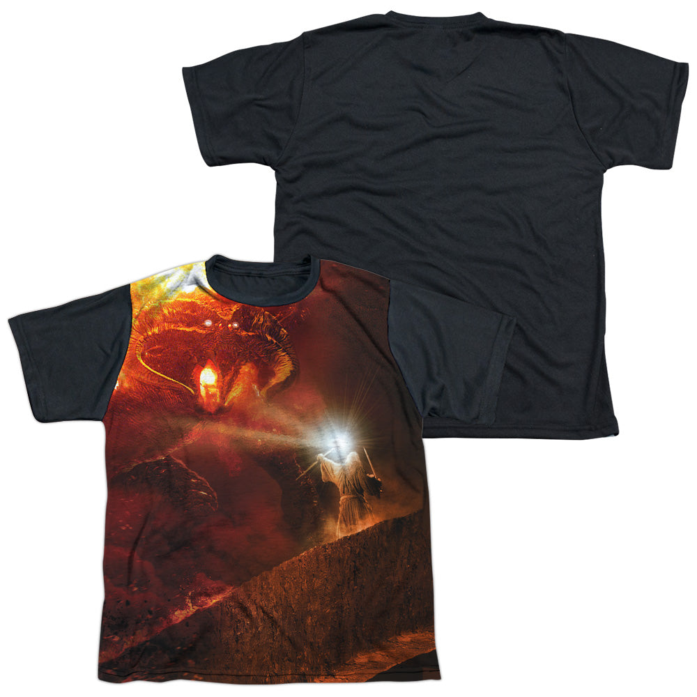 Lor - No Passing - Short Sleeve Youth White Front Black Back - White T-shirt