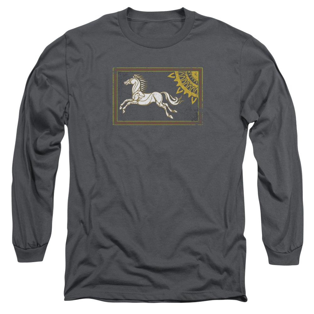 Lor - Rohan Banner - Long Sleeve Adult 18/1 - Charcoal T-shirt