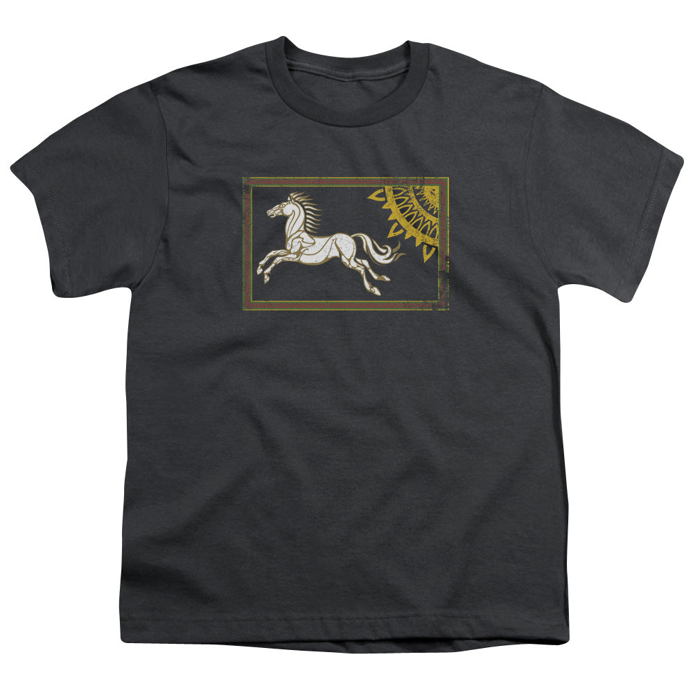 Lor - Rohan Banner - Short Sleeve Youth 18/1 - Charcoal T-shirt