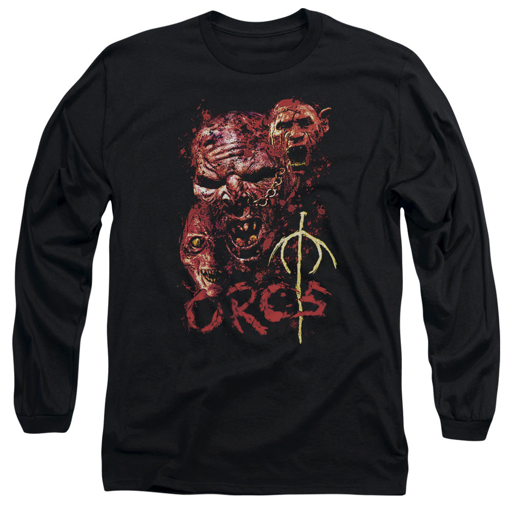 Lor - Orcs - Long Sleeve Adult 18/1 - Black T-shirt