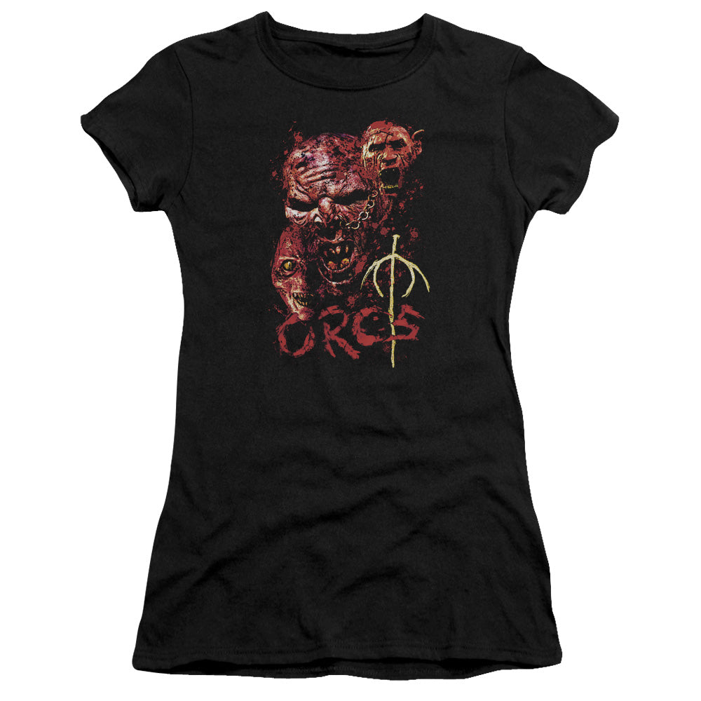 Lor - Orcs - Short Sleeve Junior Sheer - Black T-shirt