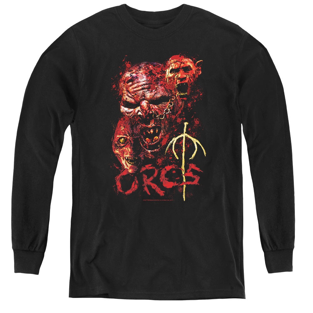 Lor - Orcs - Youth Long Sleeve Tee - Black