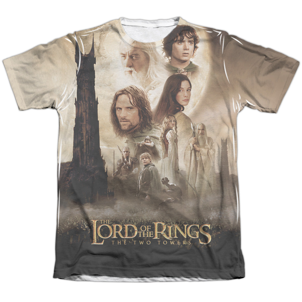 Lor - Towers Poster - Adult Poly/cotton Short Sleeve Tee - White T-shirt