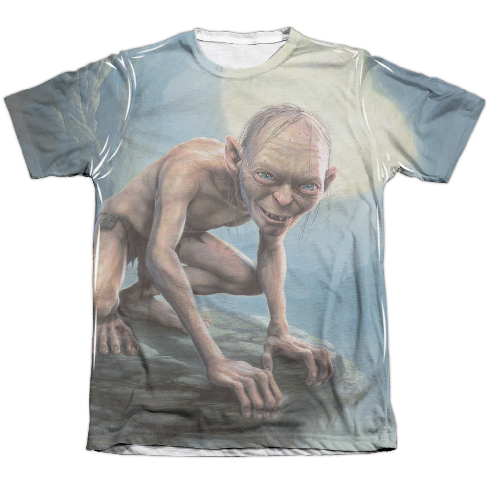 Lor - Gollum Moon - Adult Poly/cotton Short Sleeve Tee - White T-shirt