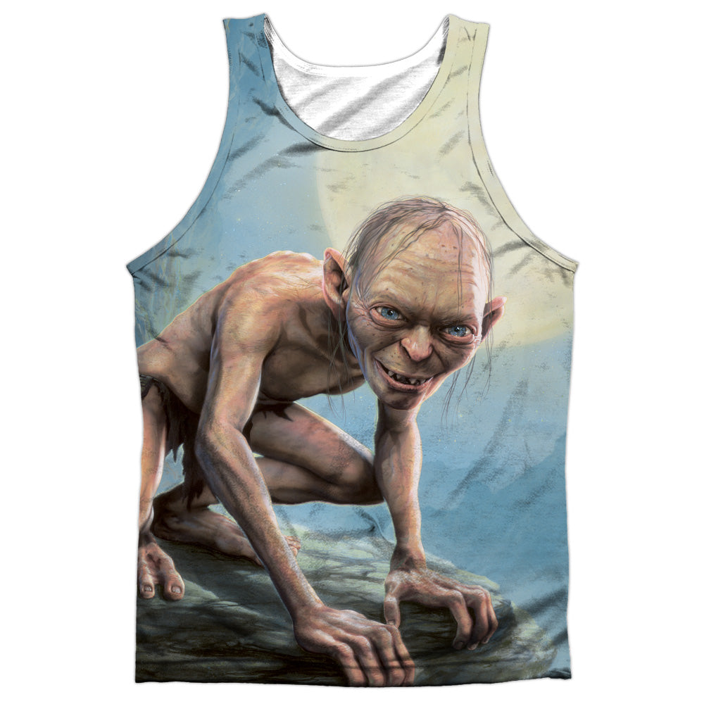 Lor - Gollum Moon - Adult 100% Poly Tank Top - White