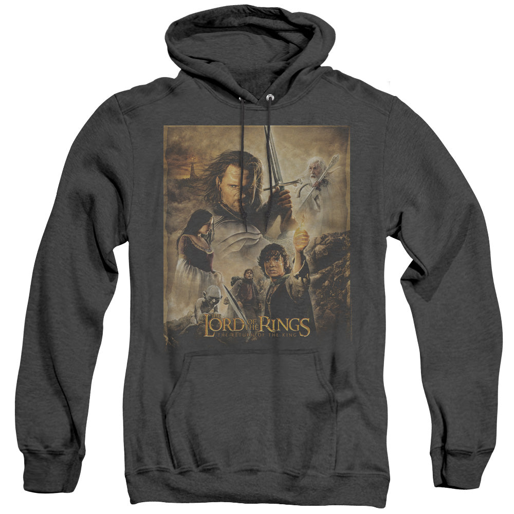 Lor - Rotk Poster - Adult Heather Hoodie - Black