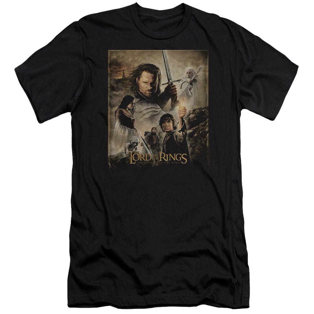Lor - Rotk Poster - Short Sleeve Adult 30/1 - Black T-shirt