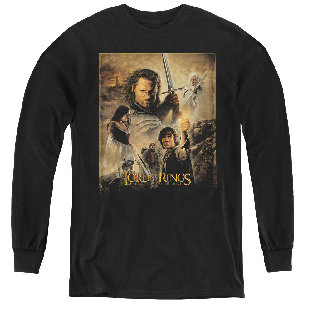Lor - Rotk Poster - Youth Long Sleeve Tee - Black