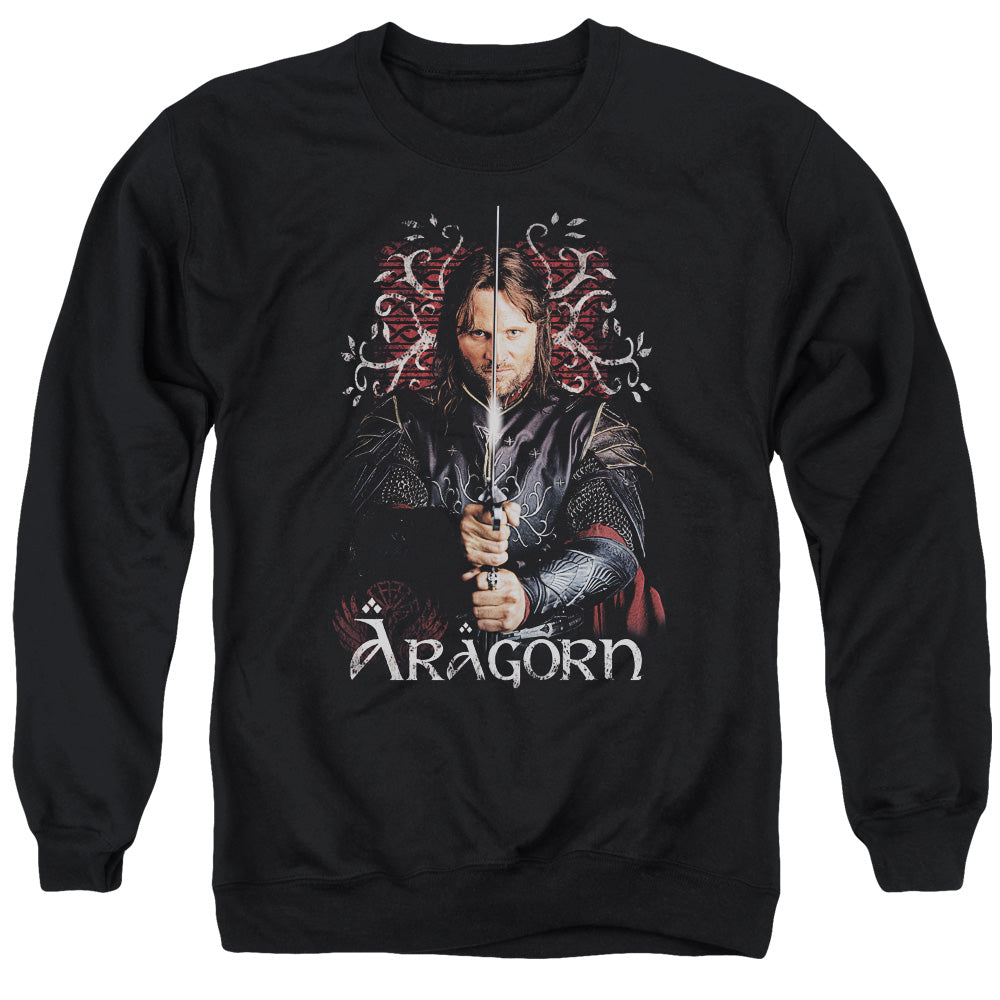 Lor - Aragorn - Adult Crewneck Sweatshirt - Black