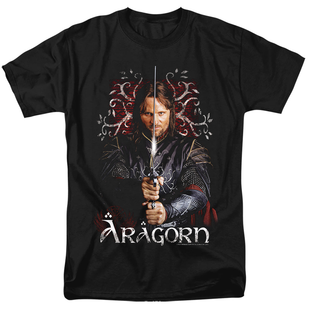 Lor - Aragorn - Short Sleeve Adult 18/1 - Black T-shirt